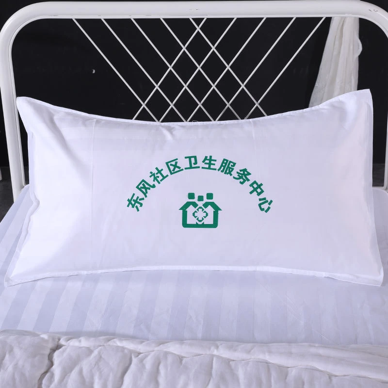 Wholesale Bed Linen Cheap 3PCS Bed Sheet 100% Cotton Flat Sheet White 3cm Stripe Single Fitted Sheet with Logo Hospital Bedding Set