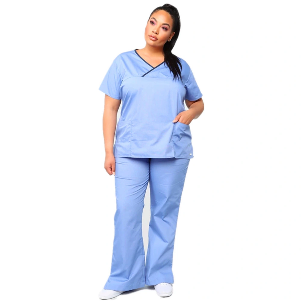 Hot Sale Doctor Uniforms Medical Nursing Scrubs Uniform Clinic Scrub Sets Short Sleeve Tops+Pants Uniform