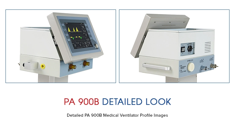 ICU Ventilators Puao PA-900b Adv Medical Equipment Supply for Hospitals Respiratory Support Breathing Apparatus Machine