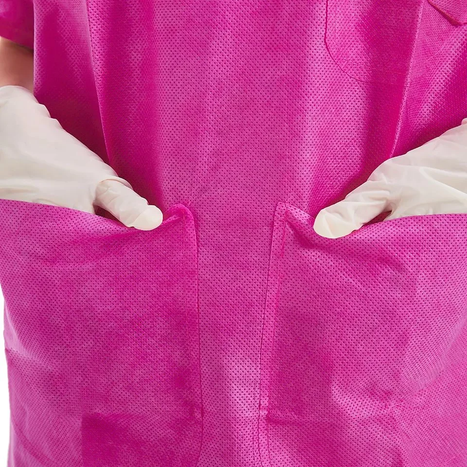 SMS Hospital Patient Gown Medical Scrub Suit Wholesale Hospital Disposable Non-Woven Unisex Medical Scrub Uniform Suit for Hospital