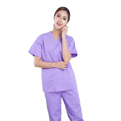 Men Women Summer OEM Logo Custom Nurse Uniforms Scrubs Suits