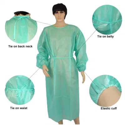 Doctor Dental/Patient/Operation/Protective/Exam/Visitor/SMS/PE/PP/Sterile Reinforced Disposable Nonwoven/Isolation Medical/Hospital/Surgeon/Surgical Clothing