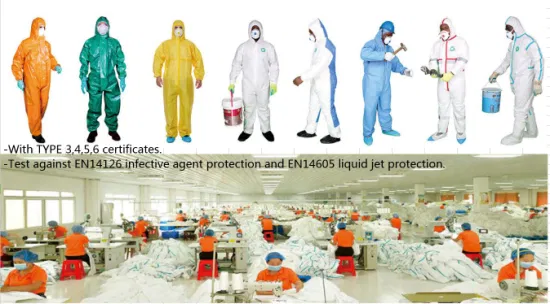 Full Body Breathable Cheap Hospital Disposable Protective Coverall Protective Clothing