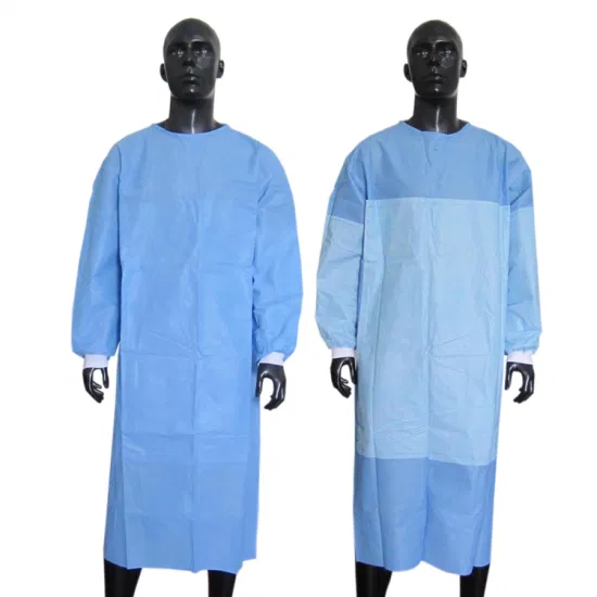 Disposable High Quality Woodpulp Spunlace Surgical Gown