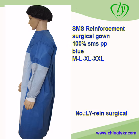 Disposable SMS SMMS Sterile Hospital Opertion Gown Surgical Gowns